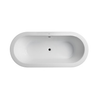 Minimal Oval Ванна 175х80 см Basic с ножкамии белая